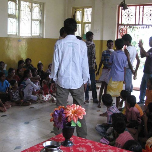 I bambini e giovani degli slum hanno utilizzato i locali del centro per i loro incontri 